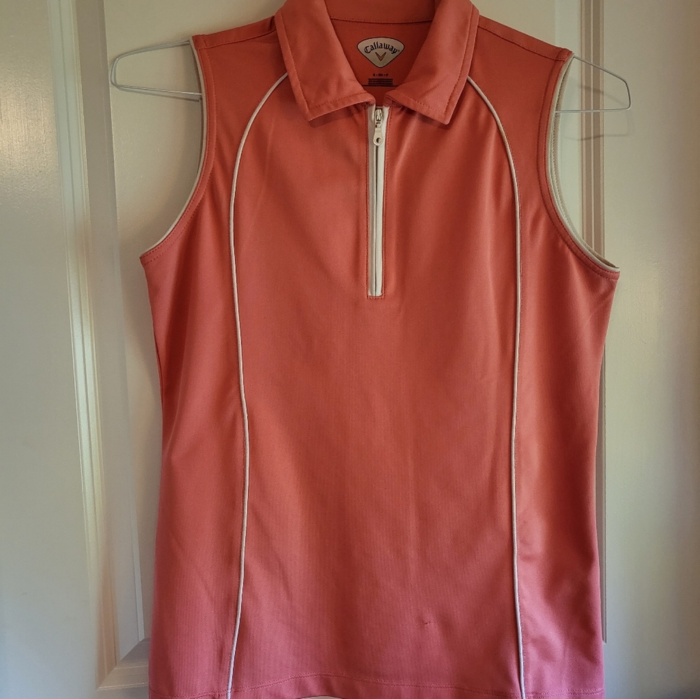 Callaway Sleeveless Golf Shirt,  Size Small